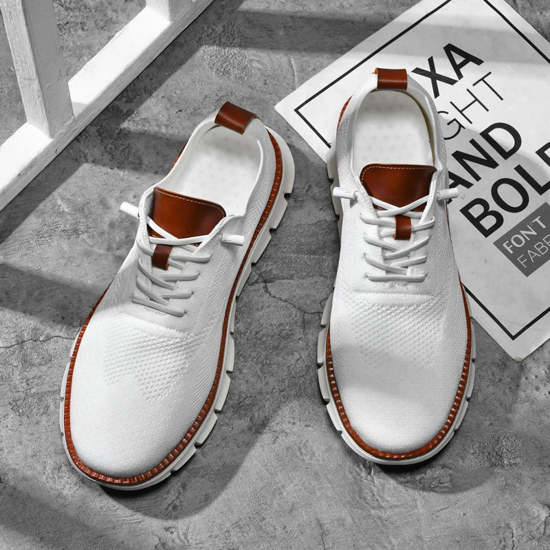 Sneaker da passeggio slip-on in maglia da uomo