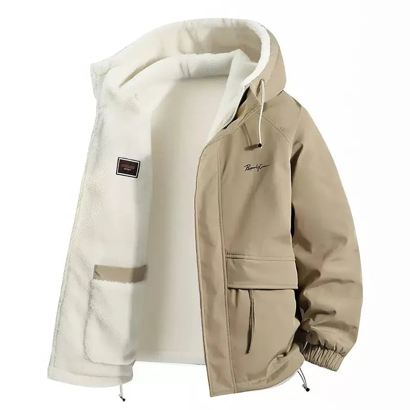 Herren Kapuzenjacke Dick Fleece – Warm & Oversized bis 4XL