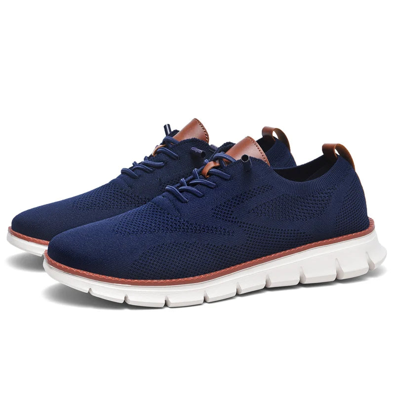 Sneaker da passeggio slip-on in maglia da uomo