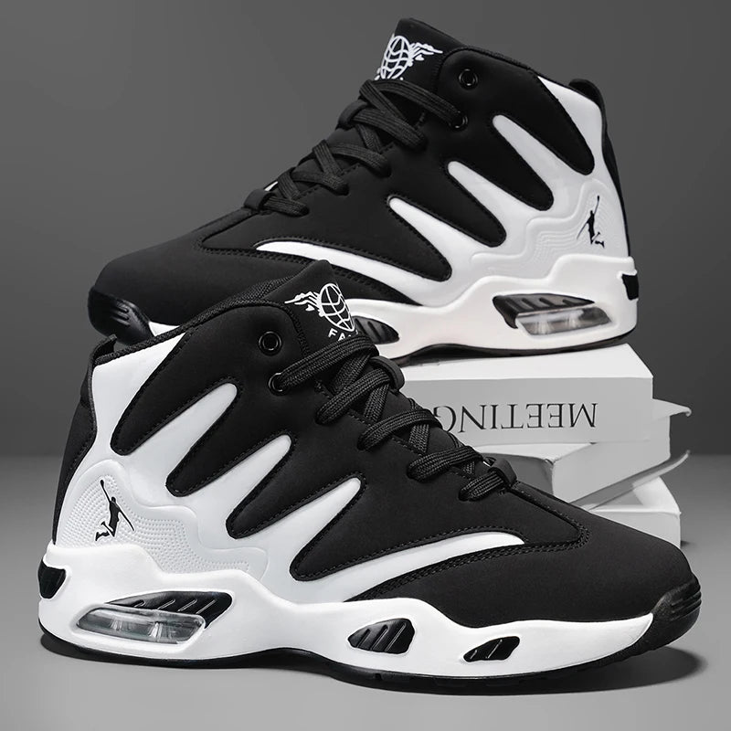 Heren high-top sneakers – Ademend & geometrisch design