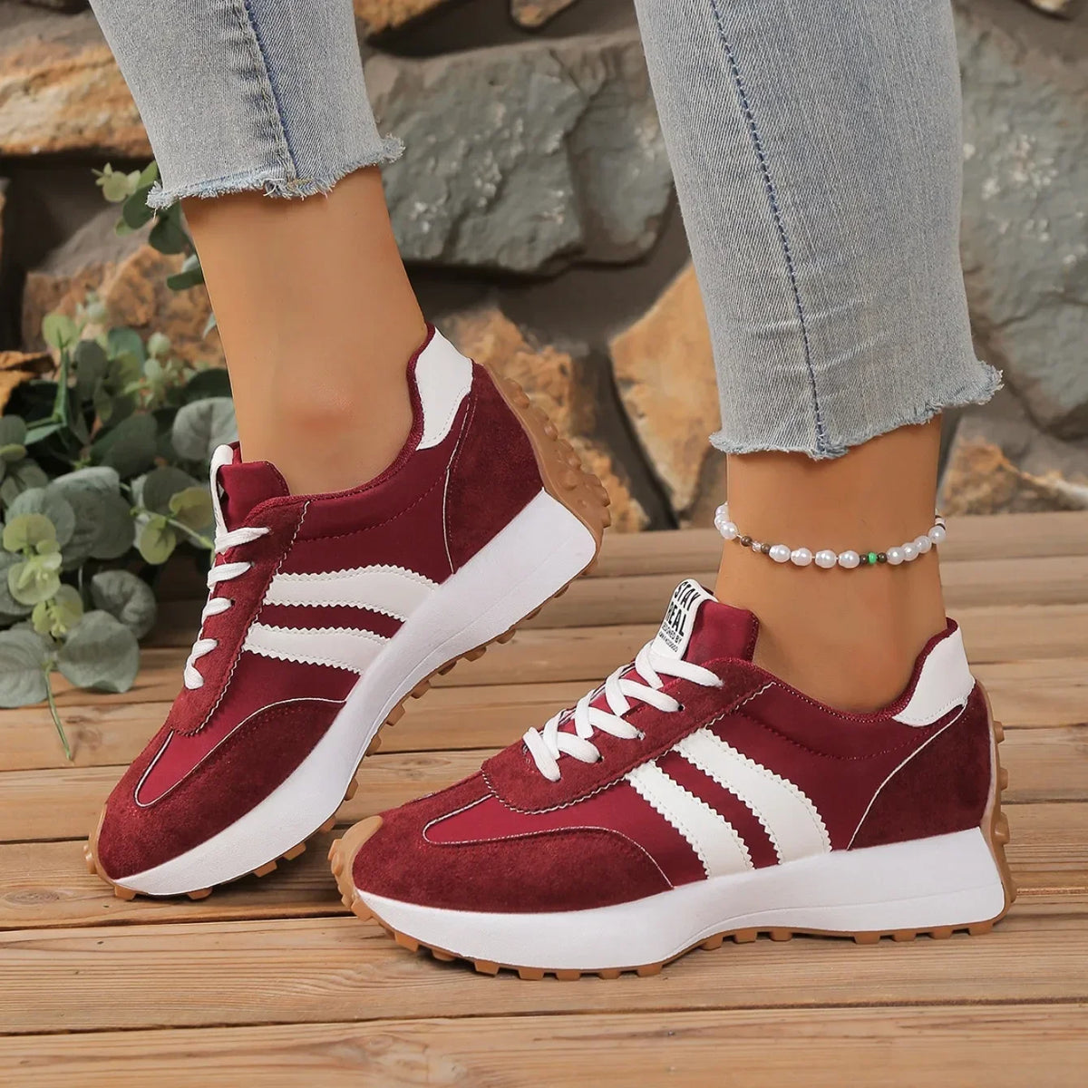 Women's White Breathable Sneaker