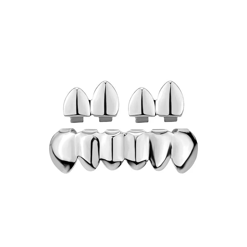 Hip Hop Grillz Gold & Silver – Vampire Fangs for Halloween & Party