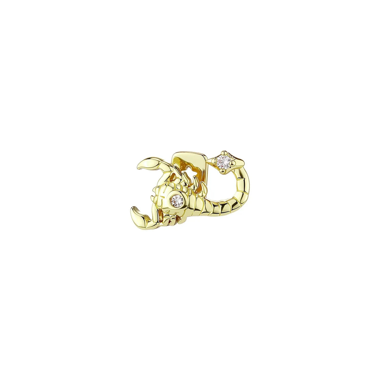 Hip Hop Scorpion CZ Grillz Single Iced Top & Bottom Shiny Men Women Punk Rapper Jewelry Christmas Gift