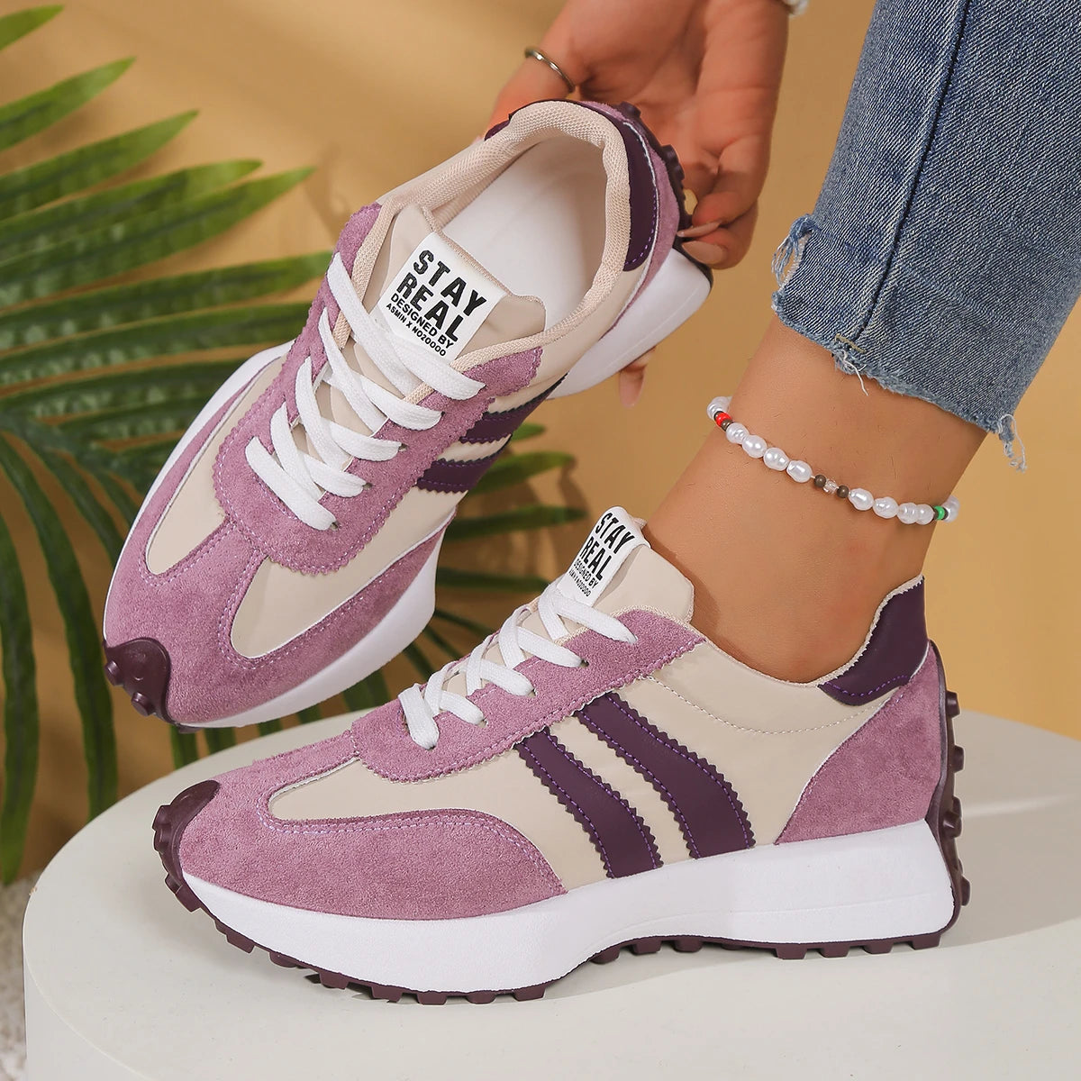 Women's White Breathable Sneaker