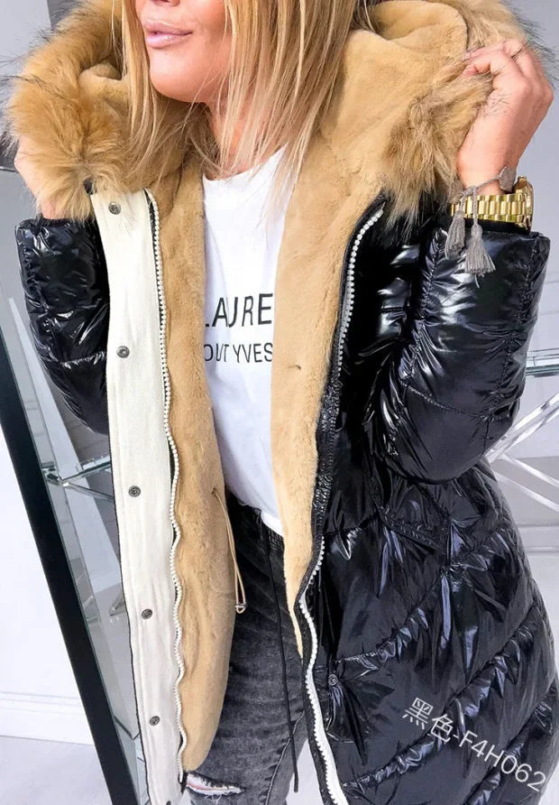 Puffer Jacket Damen – Kunstpelz & Warm für den Winter