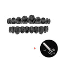 TOPGRILLZ Grillz in oro 14K – Iced Out con zirconi cubici (CZ) 10+10 denti