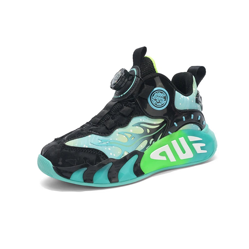 Kinder Basketball Schuhe – Drehverschluss für Jungen & Mädchen