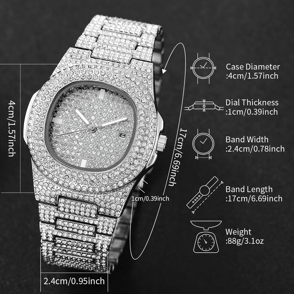 Orologio da uomo di lusso Diamant – Acciaio inossidabile