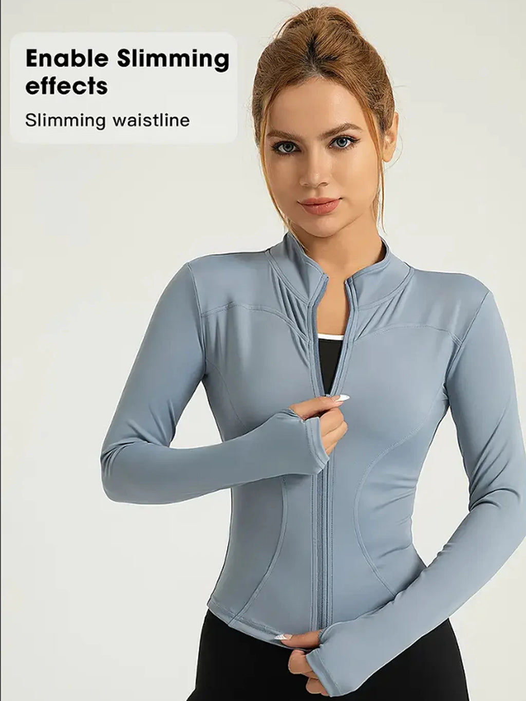 Professionelle elastische, schnell trocknende Sportjacke für Damen, Frühling und Sommer, Yoga-Oberteil, eng anliegend, zum Abnehmen, Laufen, Radfahren und Fitness