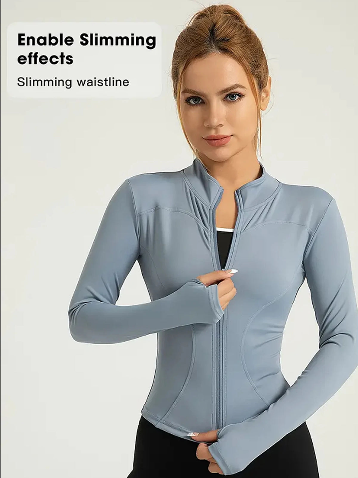 Professionelle elastische, schnell trocknende Sportjacke für Damen, Frühling und Sommer, Yoga-Oberteil, eng anliegend, zum Abnehmen, Laufen, Radfahren und Fitness