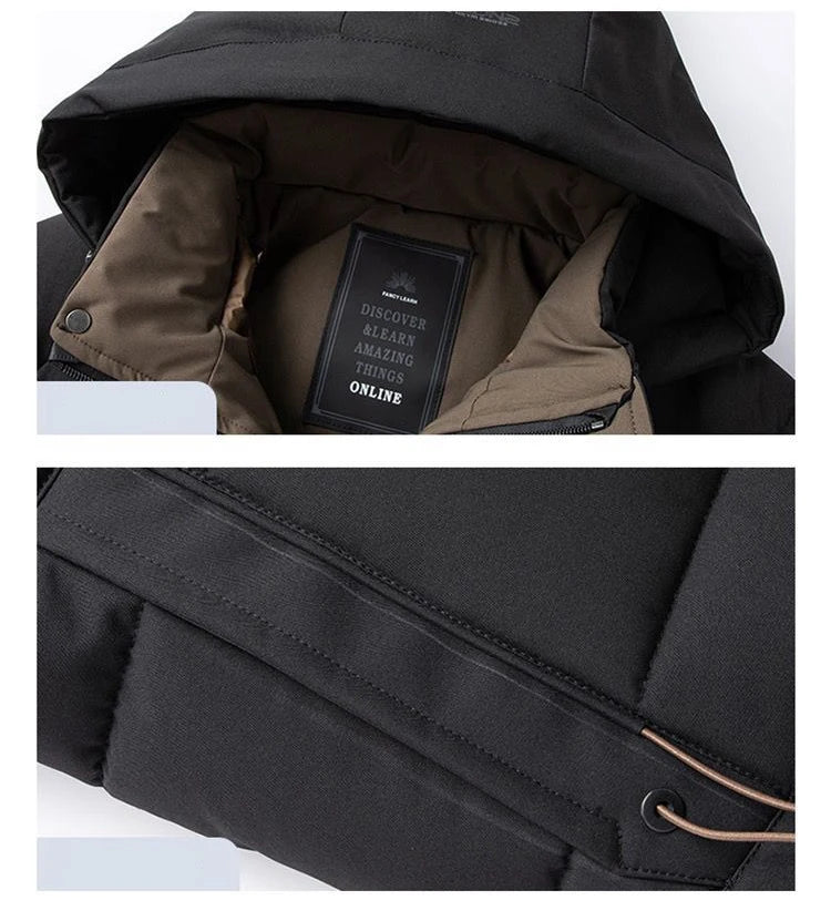 Herren Windbreaker Parka – Streetwear Herbst Winter Outdoor