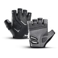 Sommer Halbfinger Mountain Road Bike Handschuhe Schwarz Flüssiges Silikon Stoßdämpfend Atmungsaktiv Verschleißfest Heimtrainer Fitne