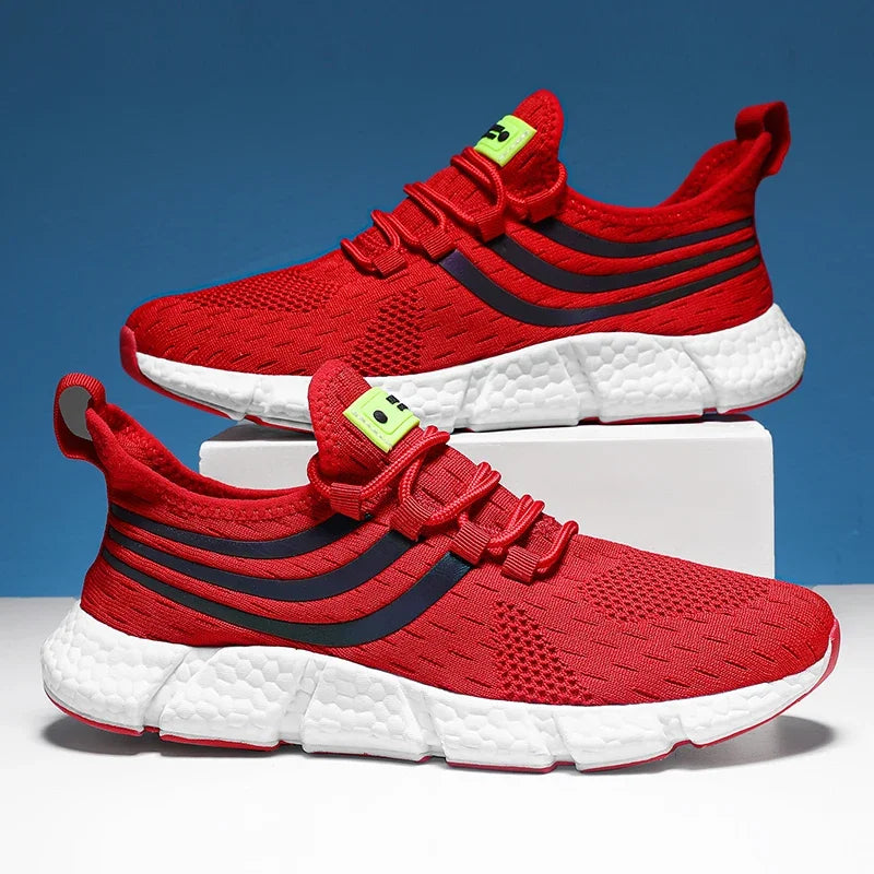 Men's Casual Sports Shoes Breathable Lightweight Sneakers Anti-slip Flats Outdoor Running Walking Athletic Jogging Shoes