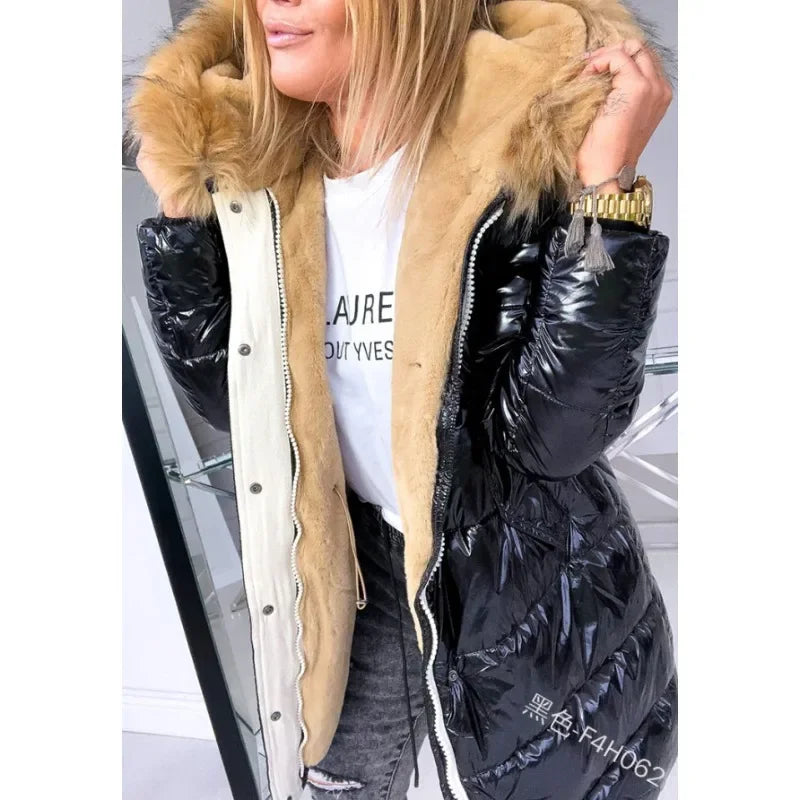 Puffer Jacket Damen – Kunstpelz & Warm für den Winter