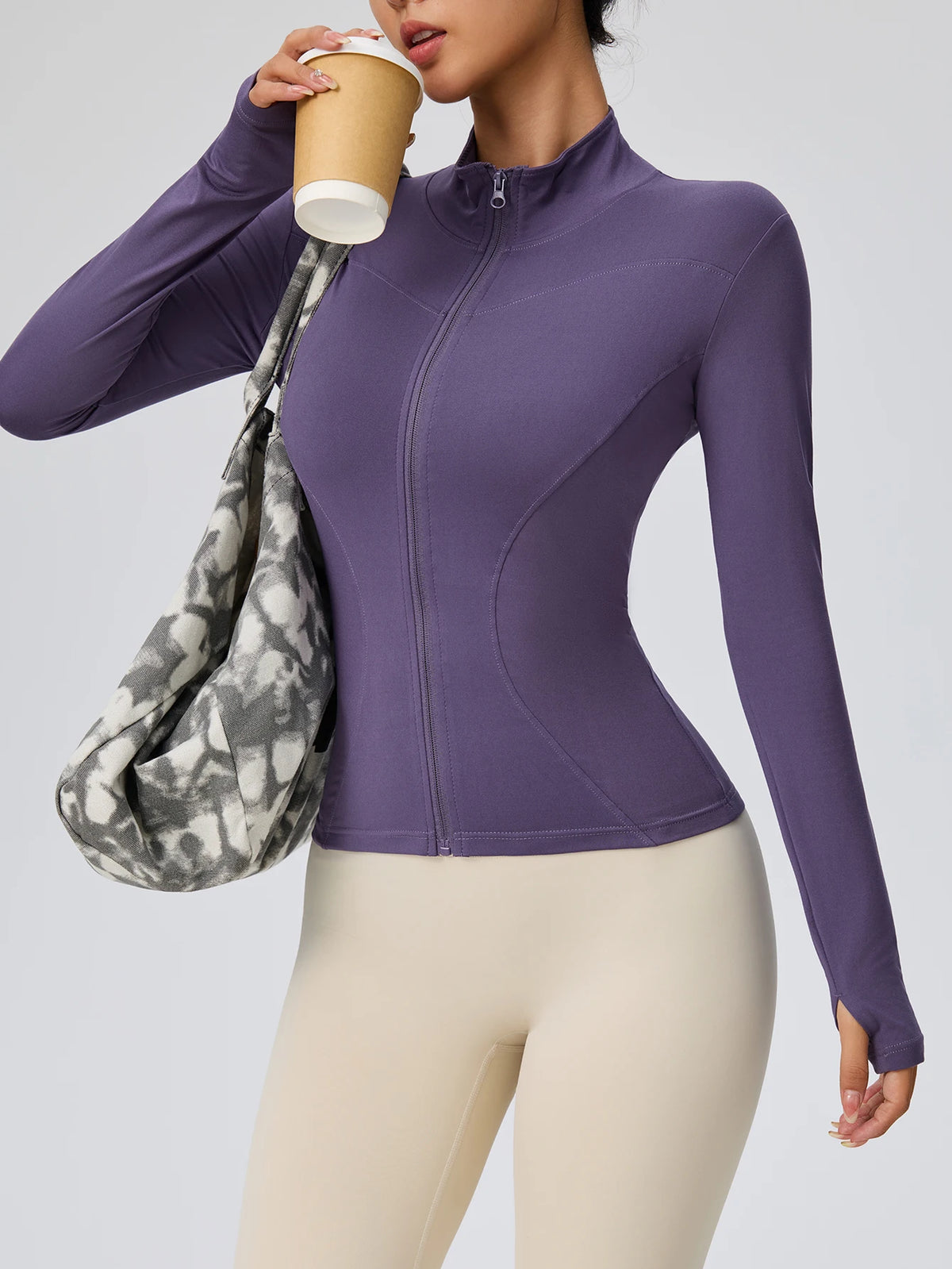 Professionelle elastische, schnell trocknende Sportjacke für Damen, Frühling und Sommer, Yoga-Oberteil, eng anliegend, zum Abnehmen, Laufen, Radfahren und Fitness