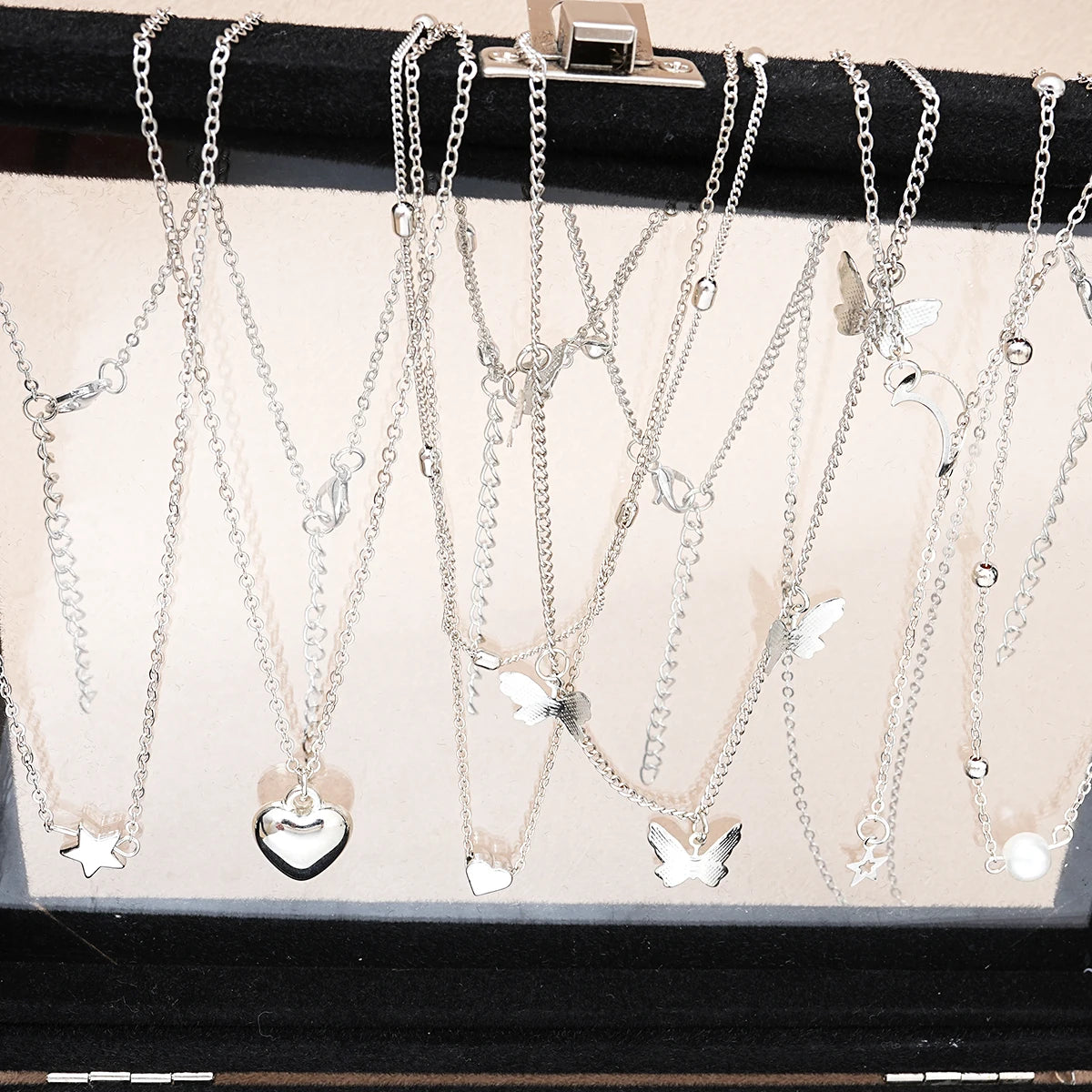 51-Piece Butterfly Pearl Jewelry Set