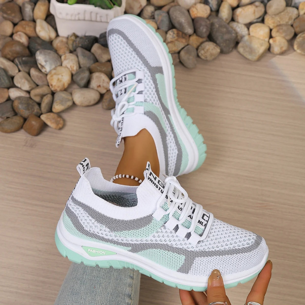 Women's Two-Color Fashion Sneaker