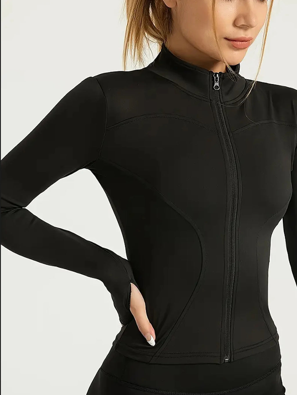 Professionelle elastische, schnell trocknende Sportjacke für Damen, Frühling und Sommer, Yoga-Oberteil, eng anliegend, zum Abnehmen, Laufen, Radfahren und Fitness