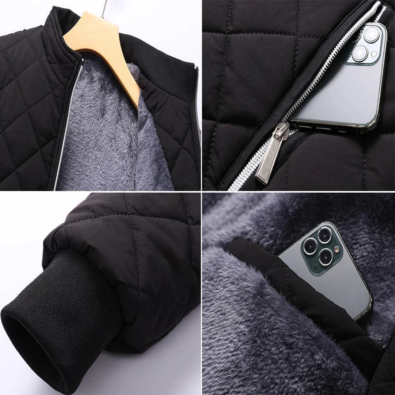 Herren Fleece Windbreaker – Warm & Casual Parka | DIMUSI