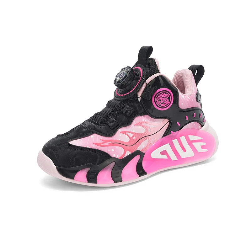 Kinder Basketball Schuhe – Drehverschluss für Jungen & Mädchen