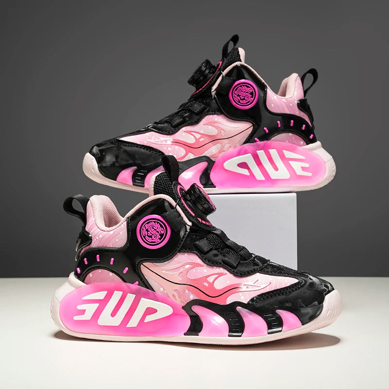 Kinder Basketball Schuhe – Drehverschluss für Jungen & Mädchen