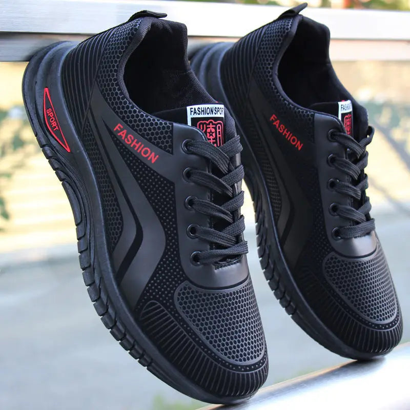 Baskets décontractées pour hommes, chaussures de sport respirantes, chaussures de printemps à la mode pour hommes, antidérapantes, résistantes à l'usure, chaussures de course pour hommes en plein air