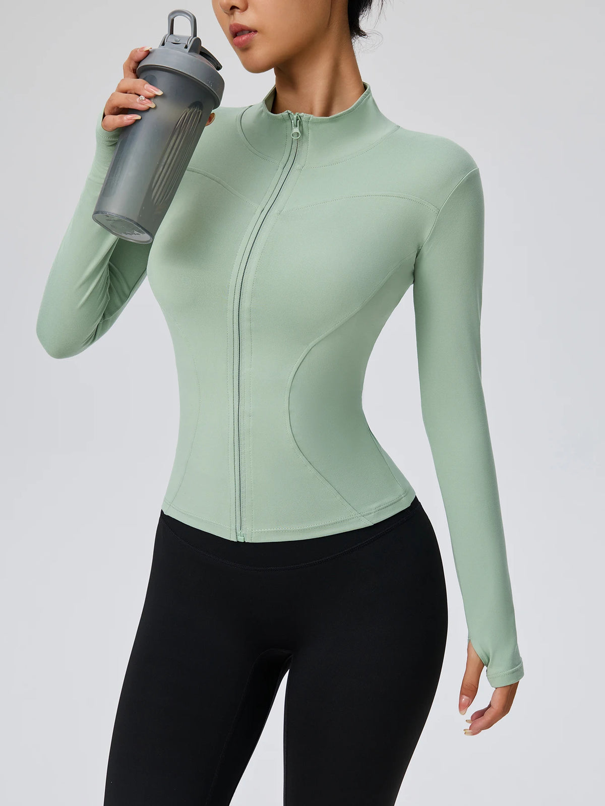 Professionelle elastische, schnell trocknende Sportjacke für Damen, Frühling und Sommer, Yoga-Oberteil, eng anliegend, zum Abnehmen, Laufen, Radfahren und Fitness