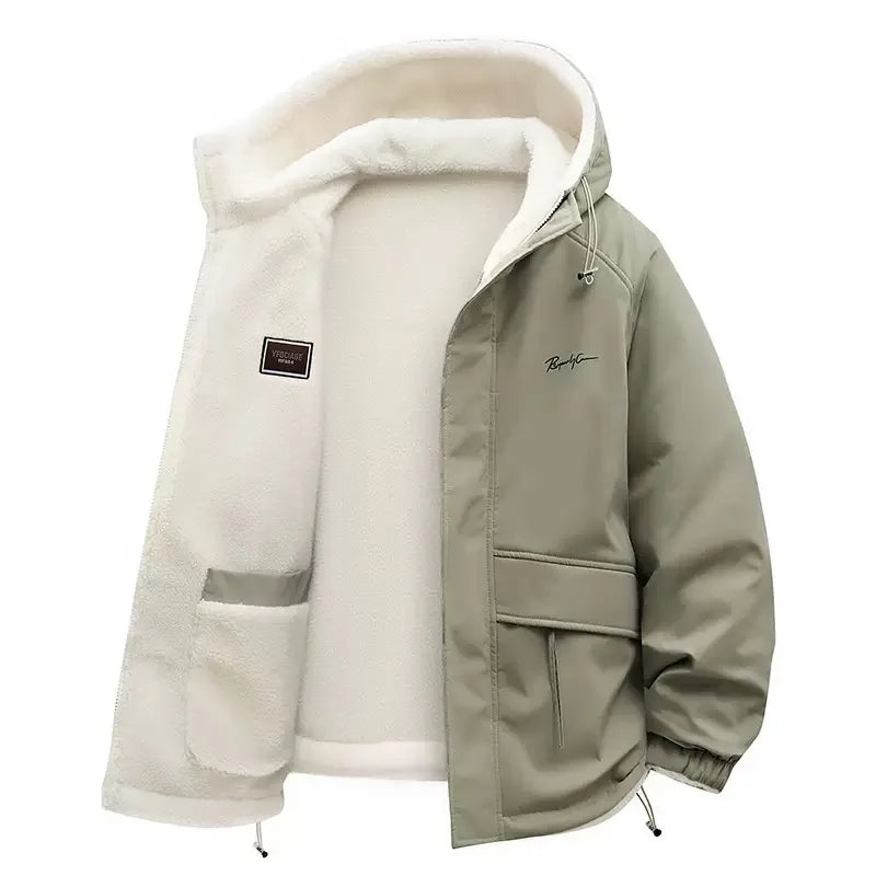 Herren Kapuzenjacke Dick Fleece – Warm & Oversized bis 4XL