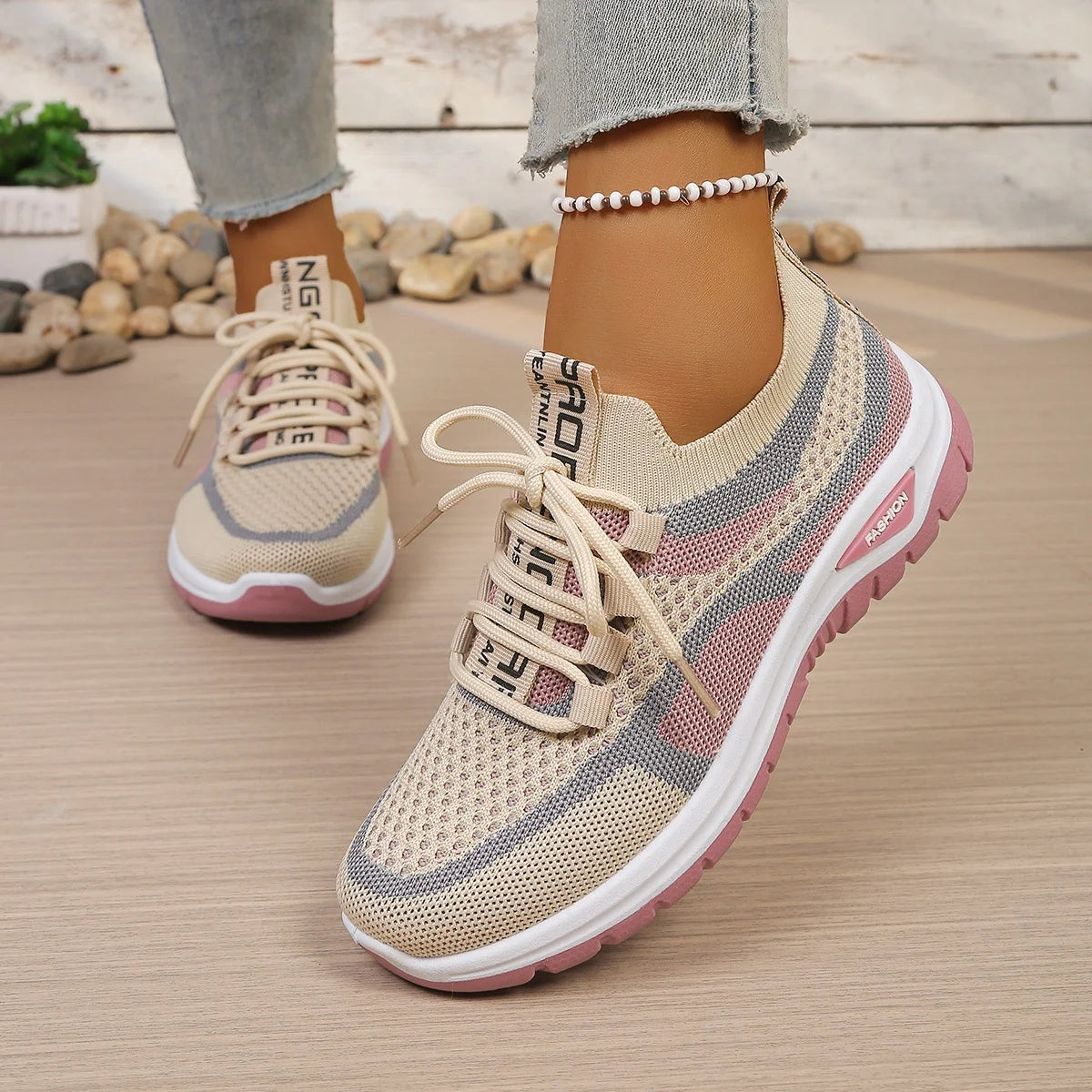 Women's Two-Color Fashion Sneaker