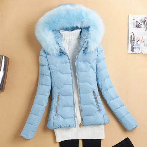 Langer Parka Damen – Pelzkragen & Warm für den Winter