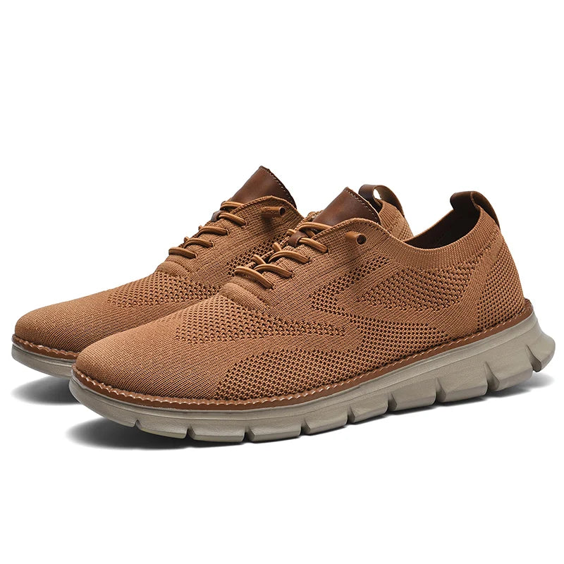 Sneaker da passeggio slip-on in maglia da uomo