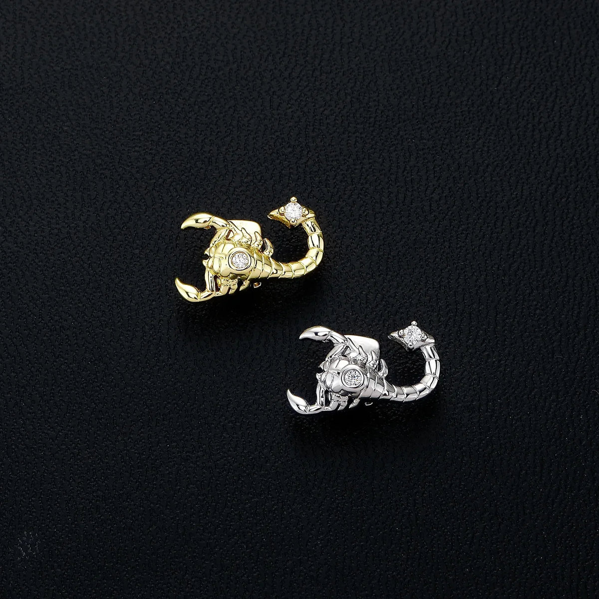 Hip Hop Scorpion CZ Grillz Single Iced Top & Bottom Shiny Men Women Punk Rapper Jewelry Christmas Gift