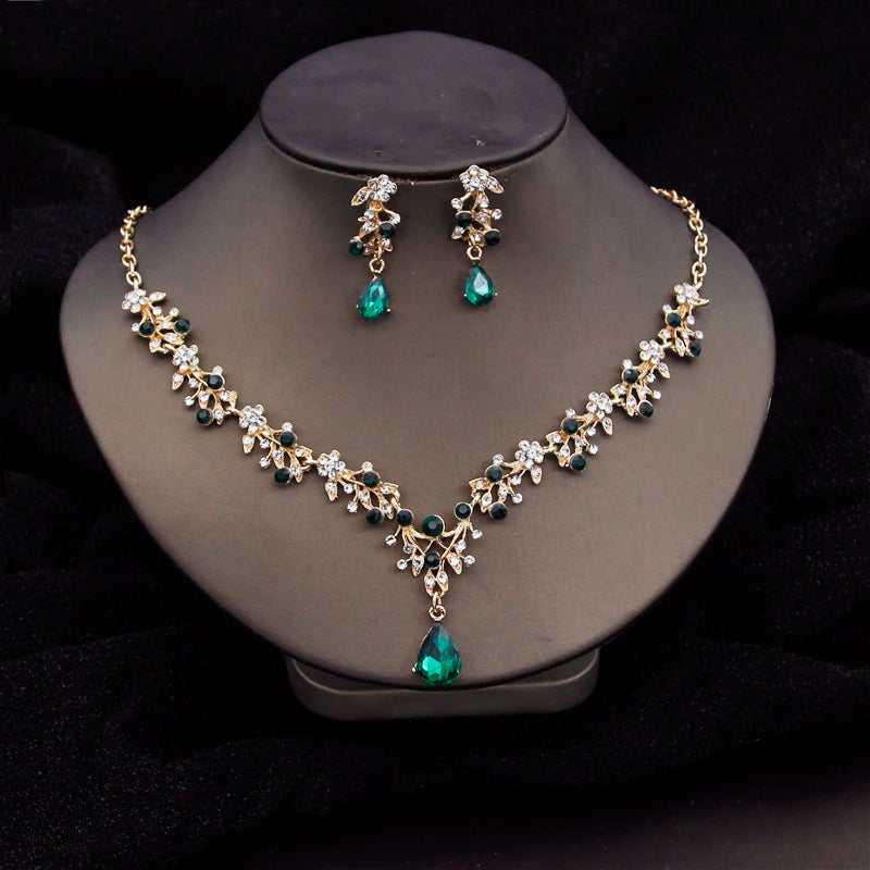 Crystal Choker Bridal Jewelry Set