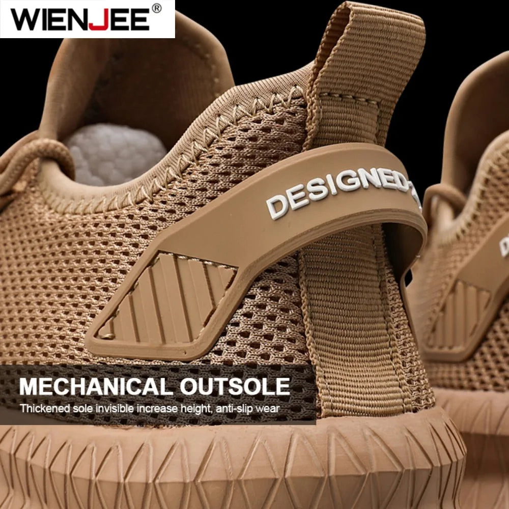 Sneaker outdoor in maglia da uomo