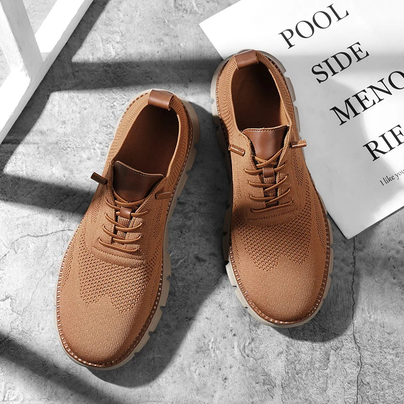 Sneaker da passeggio slip-on in maglia da uomo