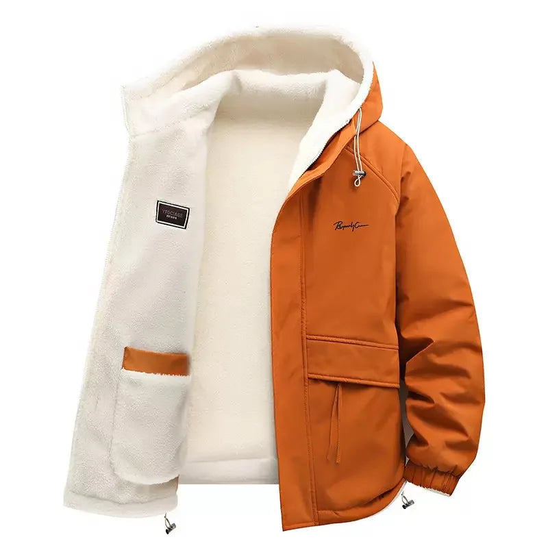 Herren Kapuzenjacke Dick Fleece – Warm & Oversized bis 4XL