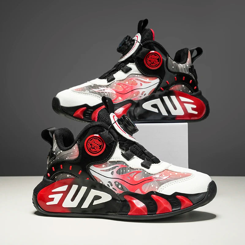 Chaussures de basket pour enfants – fermeture à molette pour garçons et filles