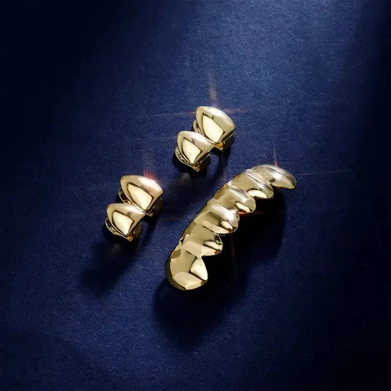 Hip Hop Grillz Gold & Silver – Vampire Fangs for Halloween & Party