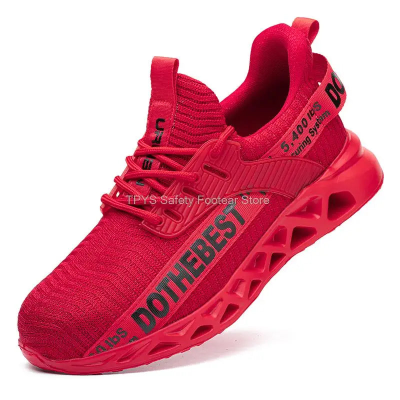 Anti-puncture Safety Shoes With Steel Toe Work Shoes Men Women Lightweight Safety Work Boots Breathable Sport Safety Shoes Unise