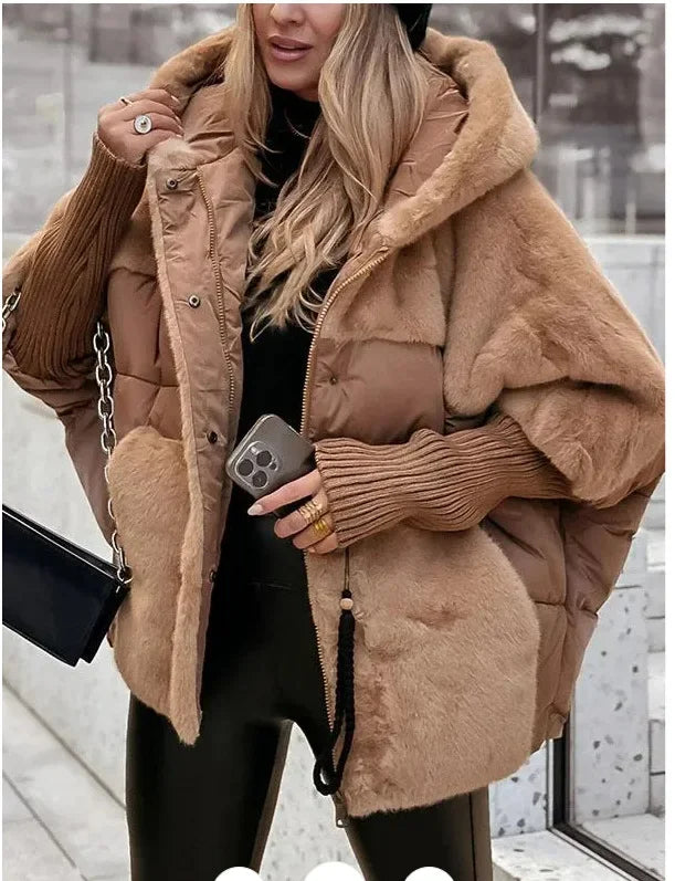Damen Winterjacke 2024 – Locker & Warm mit Kapuze