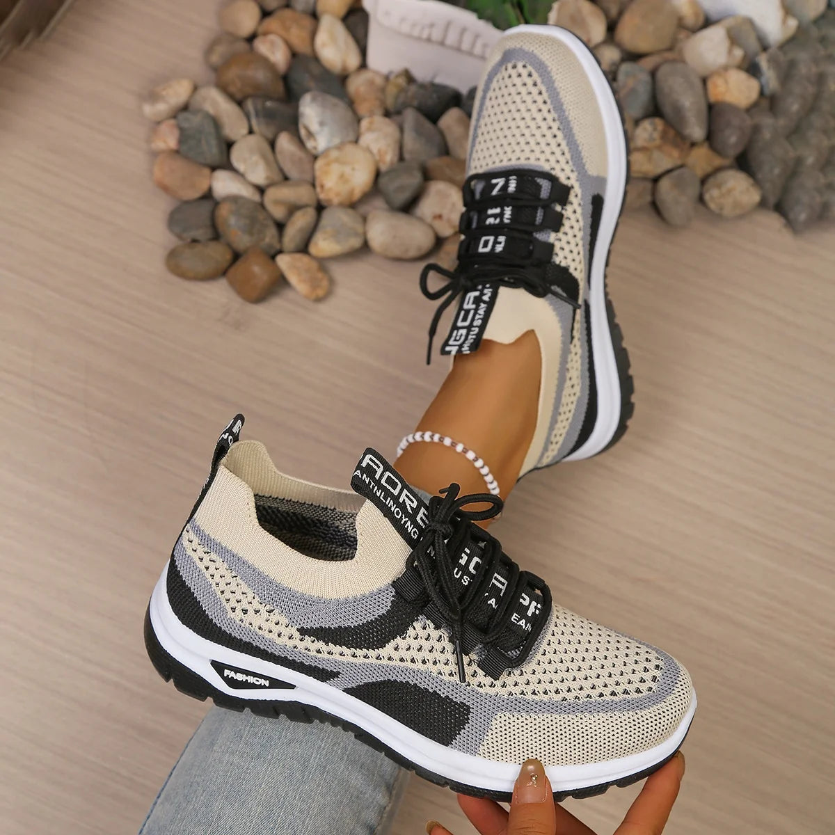 Women's Two-Color Fashion Sneaker