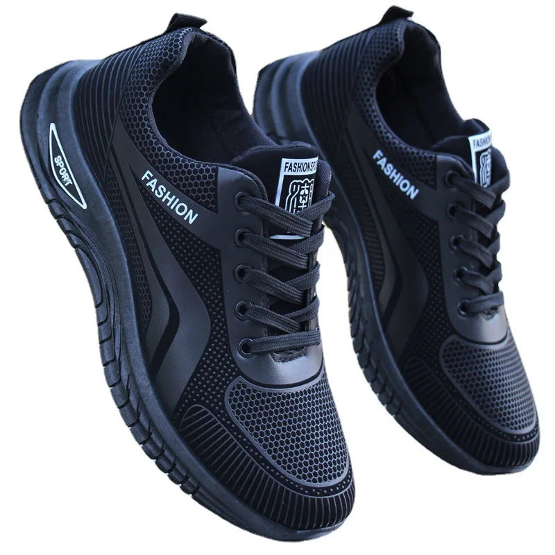 Baskets décontractées pour hommes, chaussures de sport respirantes, chaussures de printemps à la mode pour hommes, antidérapantes, résistantes à l'usure, chaussures de course pour hommes en plein air