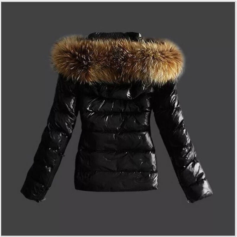 Chaqueta de invierno de piel sintética para mujer: vanguardista y cálida