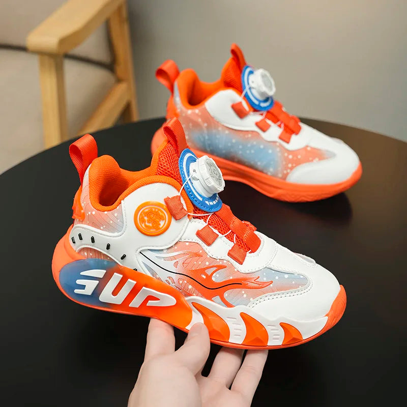 Chaussures de basket pour enfants – fermeture à molette pour garçons et filles