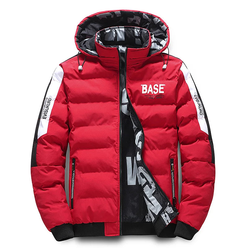Herren Wendejacke Parka – Abnehmbare Kapuze & Warm
