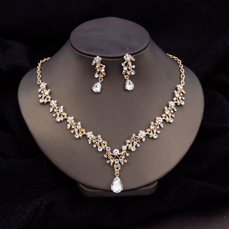 Crystal Choker Bridal Jewelry Set