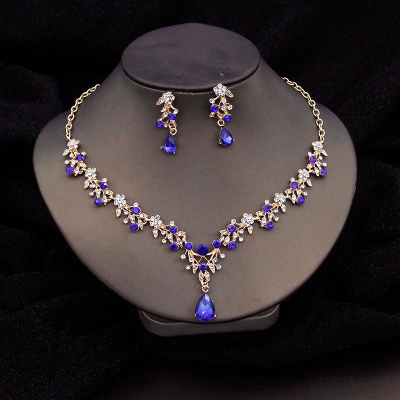 Crystal Choker Bridal Jewelry Set