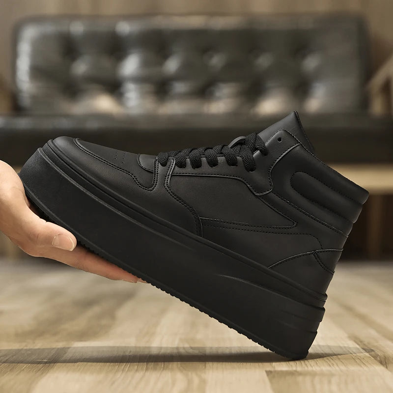 Herren High-Top Plateau Sneaker – Dicke Sohle & Ankle Boot