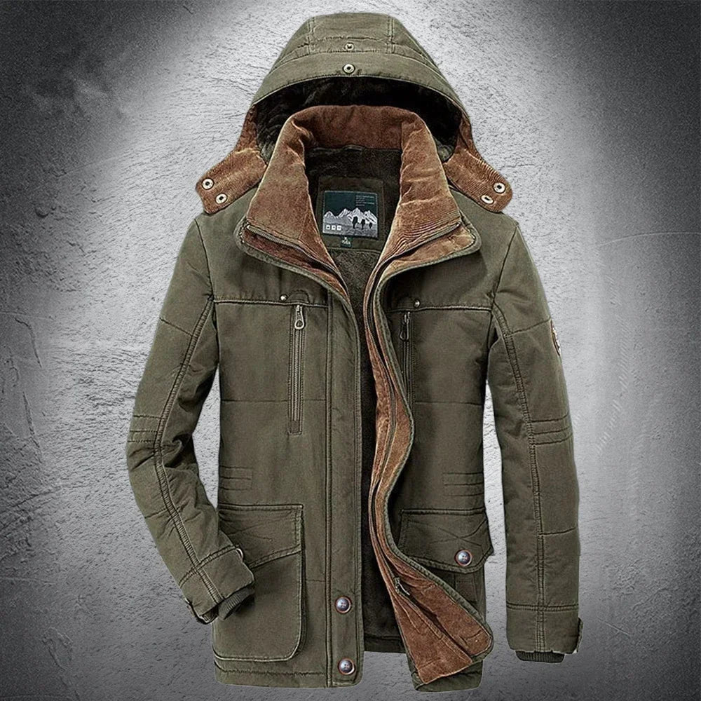 Herren Parka Plus Size – Dick, Warm & Viele Taschen bis 5XL