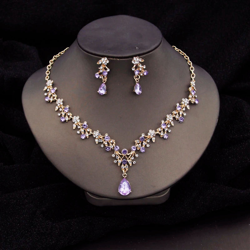 Crystal Choker Bridal Jewelry Set